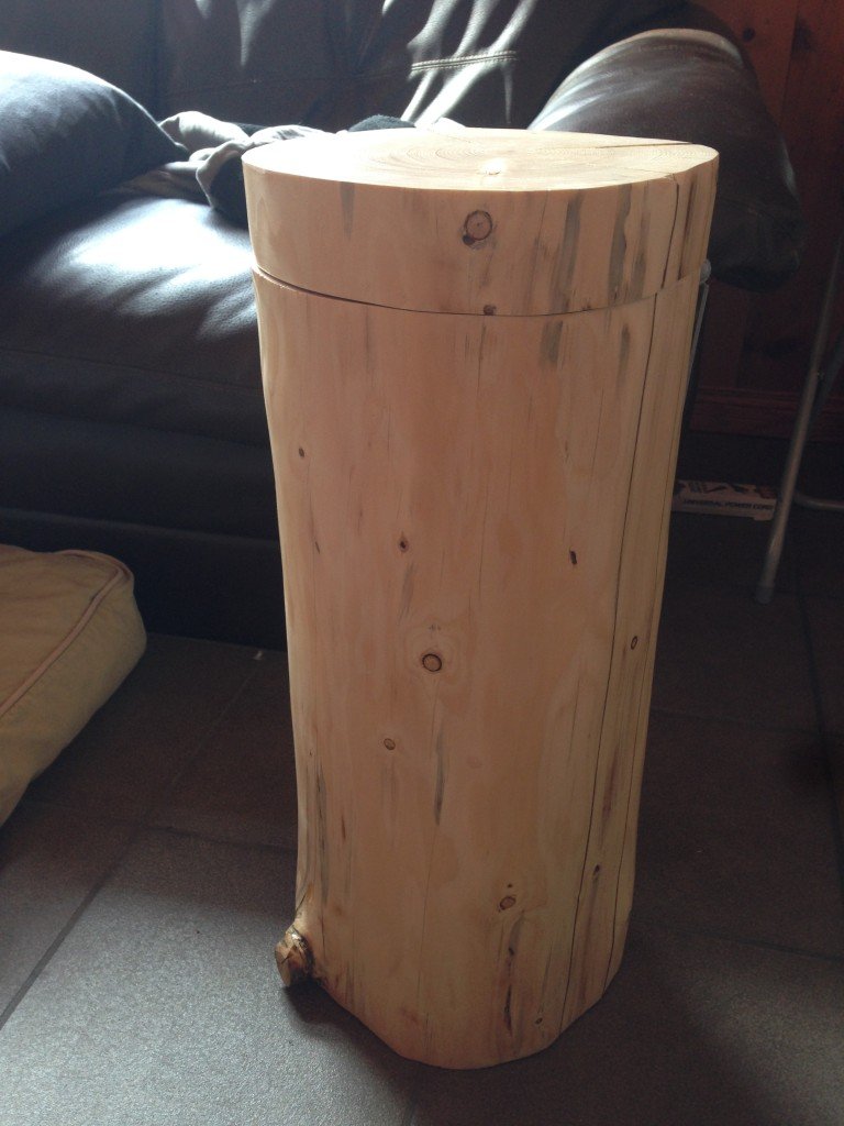 DIY West Elm Tree Stump Side Table 3ten