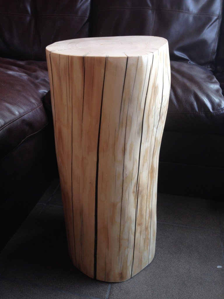 DIY West Elm Tree Stump Side Table 3ten