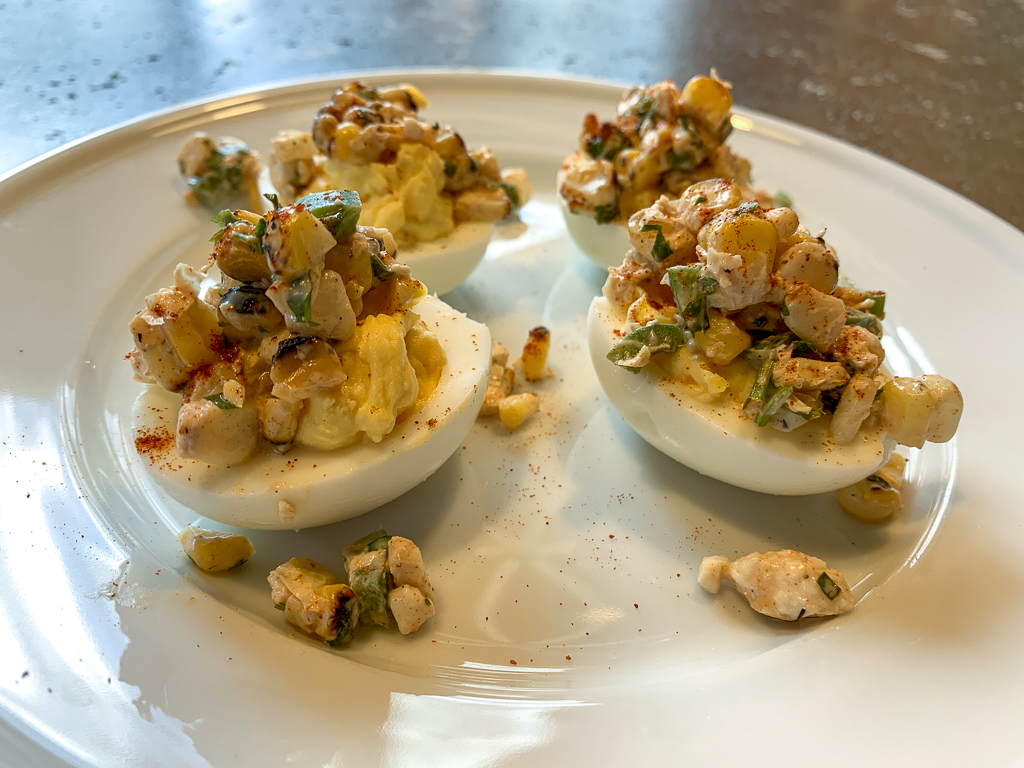 Street Corn Deviled Eggs